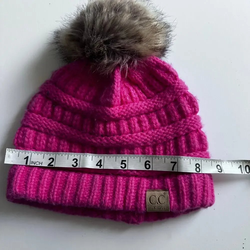 C.C. knit pom beanie kids
